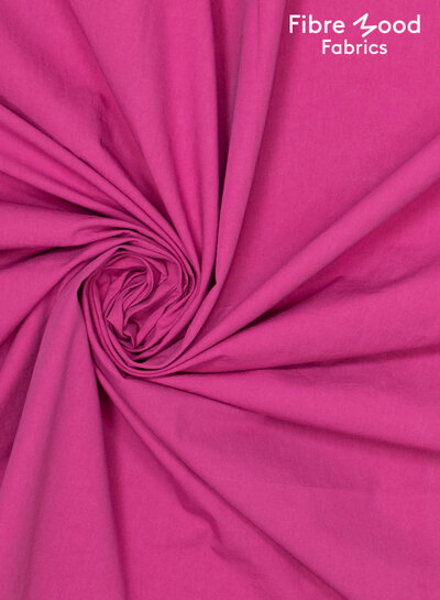 Fibremood lila  stonewashed poplin katoen - paars