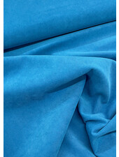 Bittoun aqua blauw - prachtige velours met twill binding