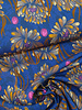 Bittoun beautiful dahlias in the most beautiful blue - woven viscose with a little stretch