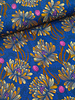 Bittoun beautiful dahlias in the most beautiful blue - woven viscose with a little stretch