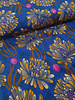 Bittoun beautiful dahlias in the most beautiful blue - woven viscose with a little stretch