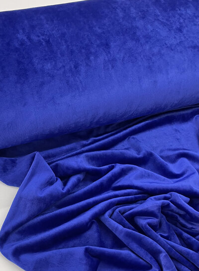 M. cobalt blue - soft velvet jersey