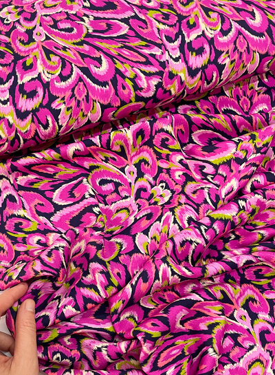 Bittoun pink all over - beautiful viscose twill