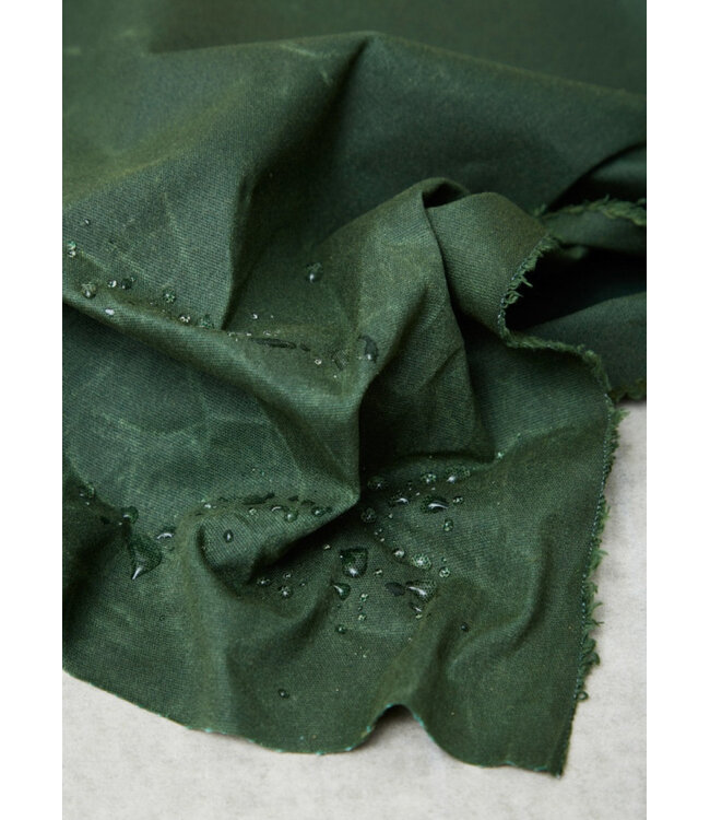Mind The Maker light waxed canvas - Britisch oilskin - fern green