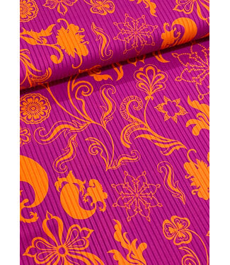 A la Ville fuchsia faux pleated
