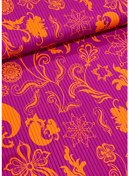 A la Ville fuchsia faux pleated