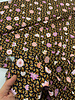 Bittoun pink autumn flowers - supple fabric