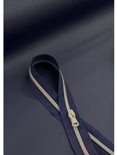 marineblauw - kunstleer - prachtige kwaliteit