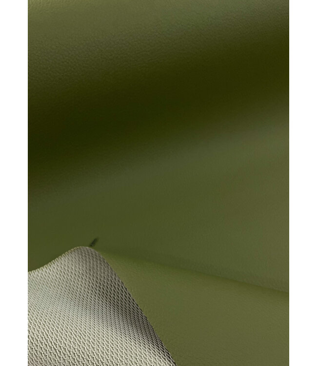 khaki - kunstleer - prachtige kwaliteit