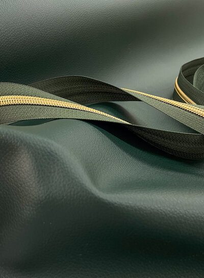 bottle green - Faux leather - beautiful quality