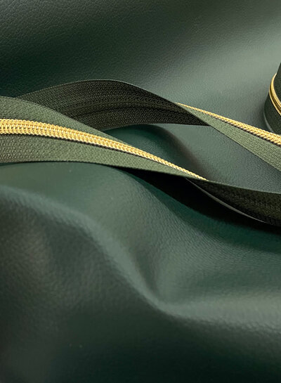 bottle green - Faux leather - beautiful quality