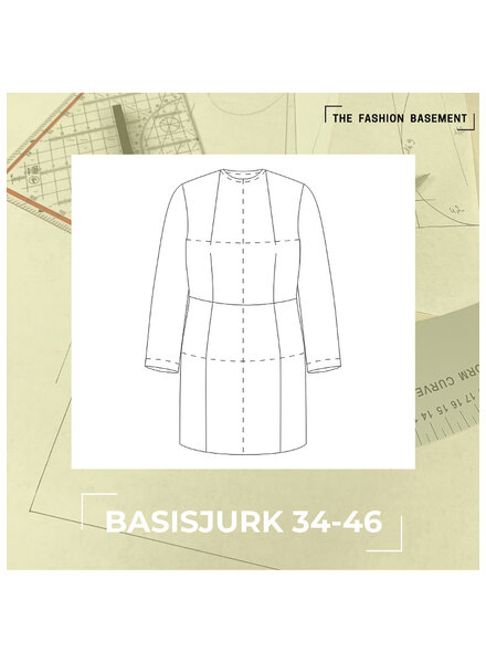 The Fashion Basement basic dress TFB - basic pattern 34-46