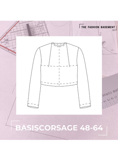 The Fashion Basement basic corsage TFB - basic pattern 48-64