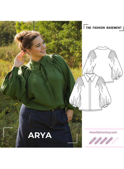 The Fashion Basement Arya blouse - TFB model pattern
