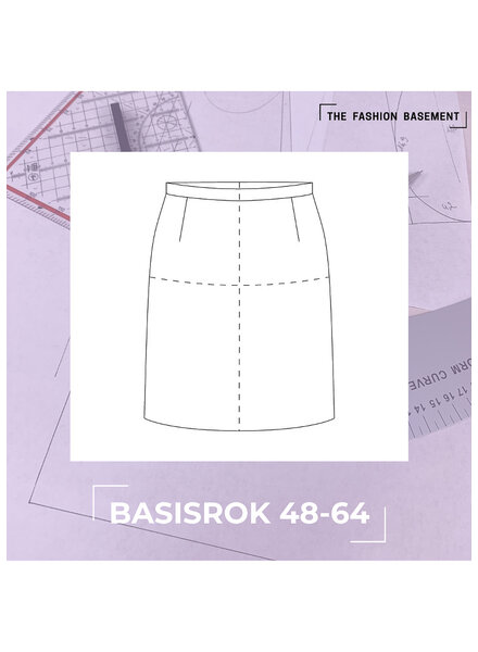 The Fashion Basement basic skirt TFB - basic pattern 48-64