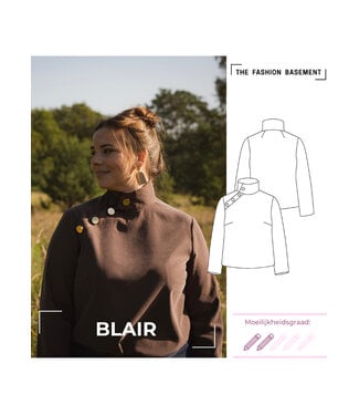 The Fashion Basement Blair blouse - TFB model pattern