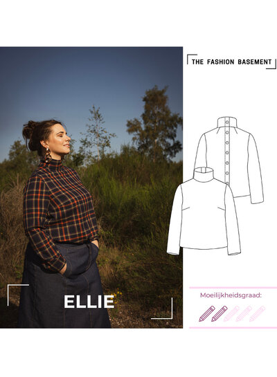 The Fashion Basement Ellie blouse - TFB model pattern