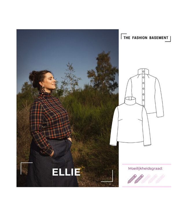 The Fashion Basement Ellie blouse - TFB model pattern
