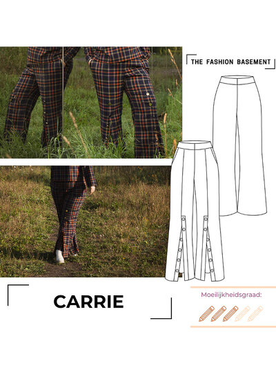 The Fashion Basement Carrie pants - TFB model pattern