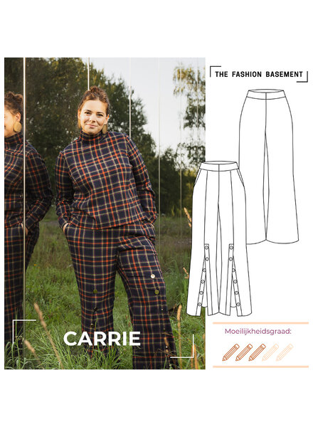 The Fashion Basement Carrie pants - TFB model pattern