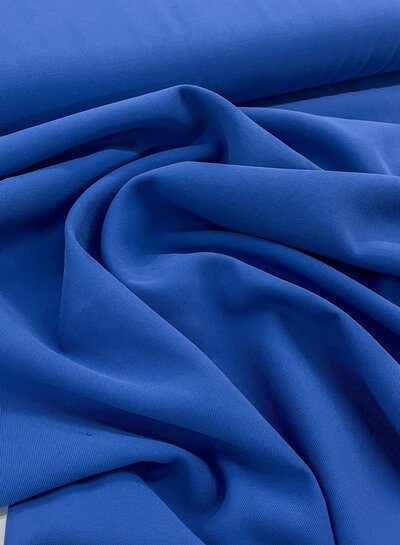 M. kobaltblauw - tencel viscose twill