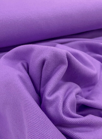 M. violet - zachte geribbelde viscose tricot