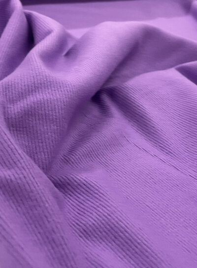M. violet - zachte geribbelde viscose tricot