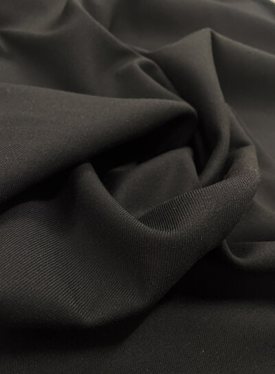 M. black - woven bamboo - recycled, very supple fabric and no wrinkles