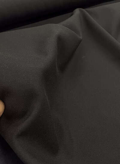 black - woven bamboo - recycled, very supple fabric and no wrinkles