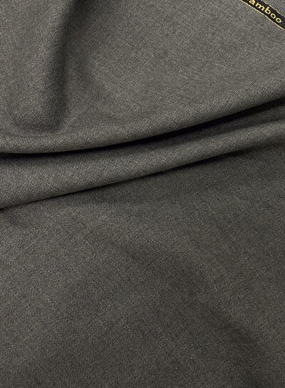 M. dark gray melee - woven bamboo - recycled, very supple fabric and no wrinkles