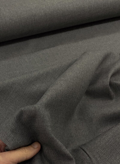 dark gray melee - woven bamboo - recycled, very supple fabric and no wrinkles