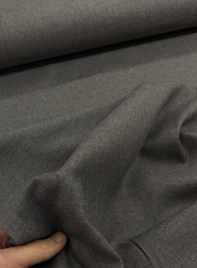 M. dark gray melee - woven bamboo - recycled, very supple fabric and no wrinkles