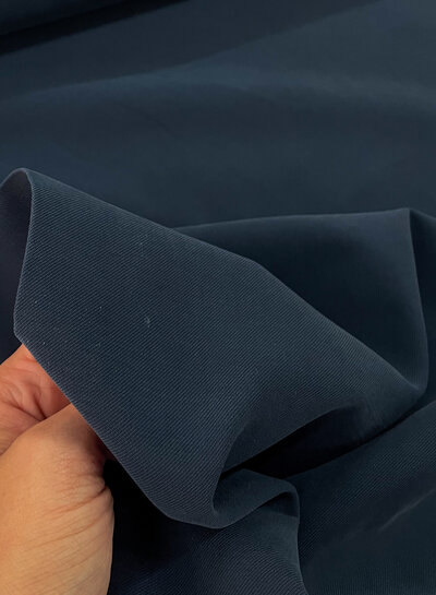 M. marineblauw - tencel viscose twill