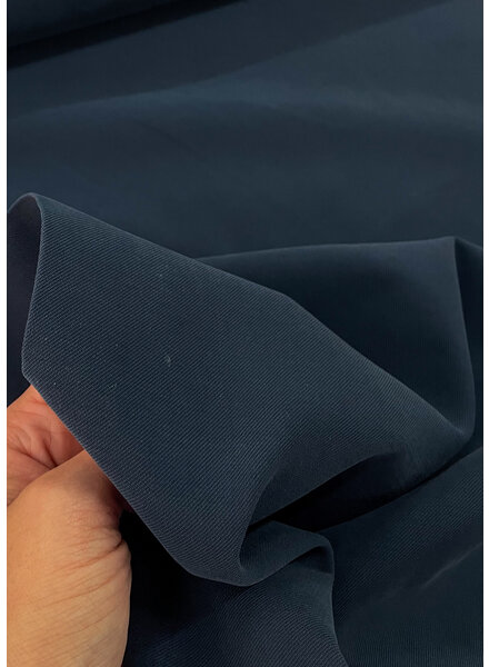 M. marineblauw - tencel viscose twill