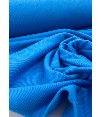 M. blue - super soft and sturdy knitted - roughened viscose rib knit