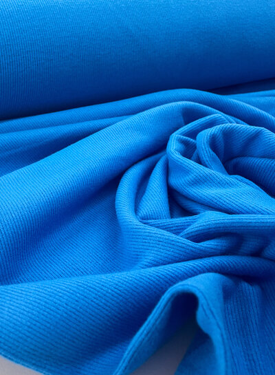 M. blue - super soft and sturdy knitted - roughened viscose rib knit