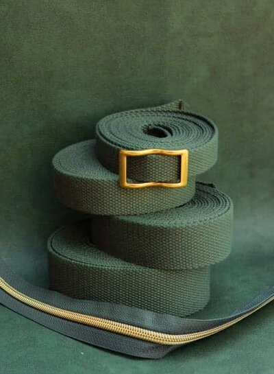 ZipperZoo bag strap sage green - different sizes