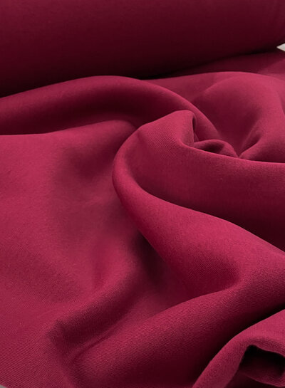 framboos - dikke jogging, zacht opgeruwd aan de binnenkant n