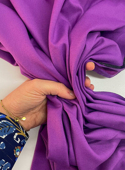 cardinal purple - woven bamboo - recycled, very supple fabric and no wrinkles