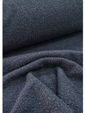 M. navy blue - warm bouclé coat fabric