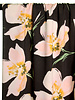 Atelier Jupe white flowers on black - viscose