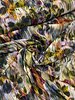 M. flower glitch groen - poplin viscose