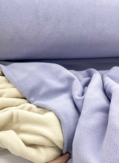 M. lilac - comfort stretch fleece - for warm fleece sweaters