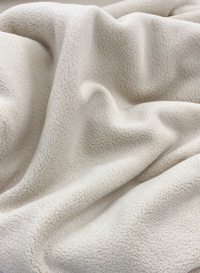 M. beige - comfort stretch fleece - goed rekbaar, vergelijkbaar met jogging