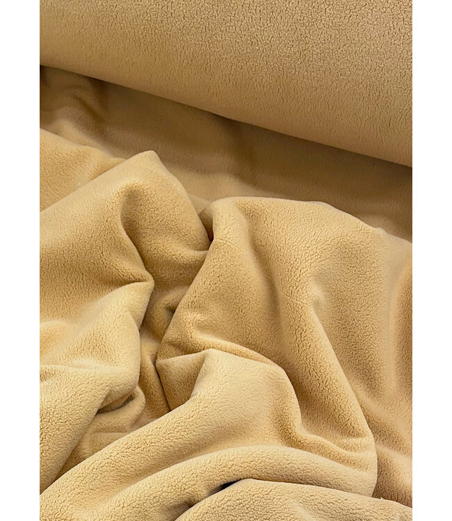 camel - comfort stretch fleece - goed rekbaar, vergelijkbaar met jogging