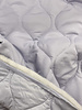 light purple - quilted fabric - stepper - puffer