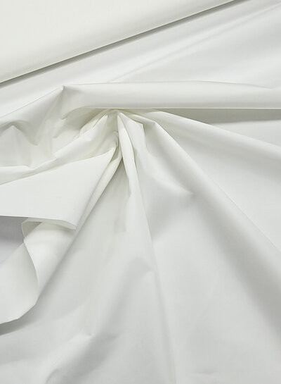 Madeline ecru trench coat fabric