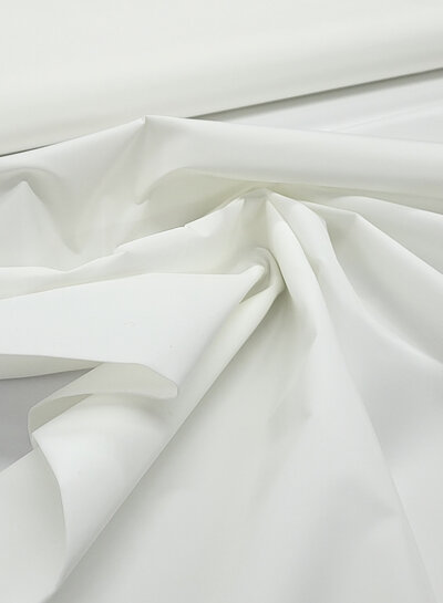 Madeline ecru trench coat fabric