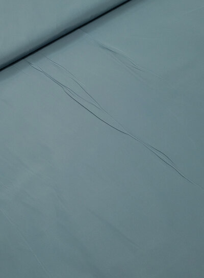 Madeline blue-gray trench coat fabric