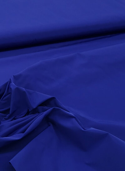 Madeline cobalt blue trench coat fabric